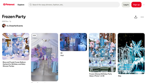 Pinterest - Blue and Purple Frozen Balloon Garland