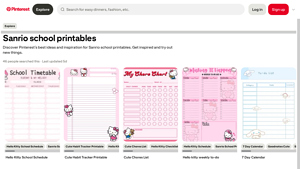 Sanrio - Cute School Printables