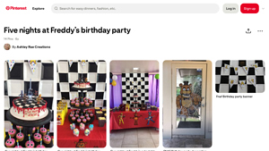 Pinterest - FNAF Birthday Party Ideas