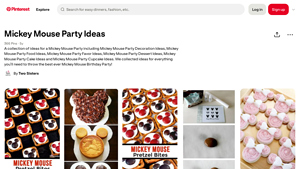 Pinterest - Mickey Mouse Party Ideas