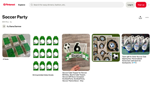 Pinterest - Soccer Party Decorations