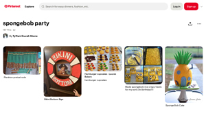 Pinterest - Spongebob Party Supplies