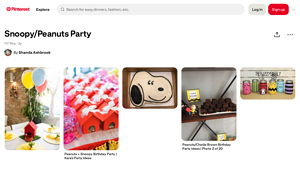 Pinterest - Snoopy Party Ideas