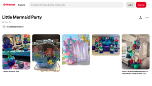 Pinterest - Mermaid Birthday Party Decoration Set