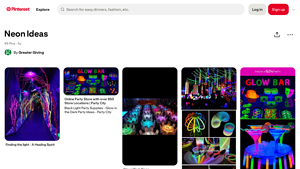 Pinterest - Neon Party Supplies