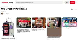 Pinterest - One Direction Party Supplies