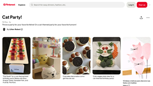 Pinterest - Cat Themed Birthday Party Ideas