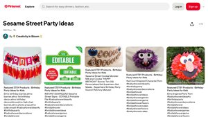 Pinterest - Elmo Birthday Decorations