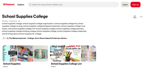 Pinterest - Essential College Supplies