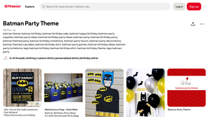 Pinterest - Batman Party Supplies