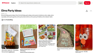 Pinterest - Elmo Birthday Party Ideas