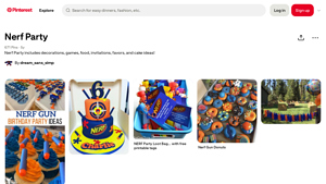 Pinterest - Nerf Party Ideas