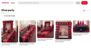 Pinterest - WWE Party Decorations