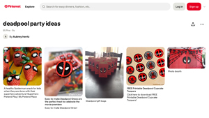 Pinterest - Deadpool Party Ideas