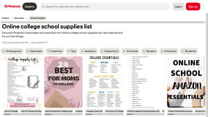 Pinterest - Essential College Supplies