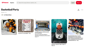 Pinterest - Basketball Party Decor