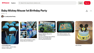 Pinterest - Mickey Mouse 1st Birthday Party Ideas