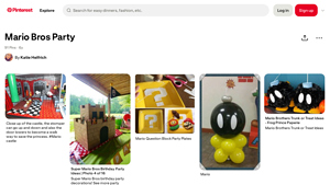 Pinterest - Mario Bros Party Decorations