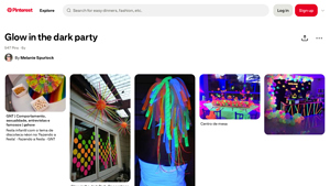 Pinterest - Glow in the Dark Party Decor
