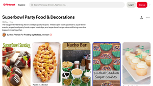 Pinterest - Super Bowl Party Foods