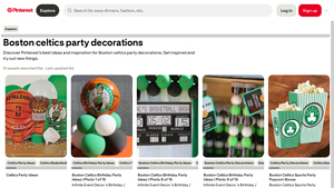 Pinterest - Boston Celtics Party Decorations