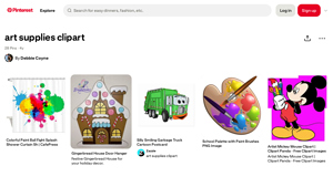 Pinterest - Art Supplies Clipart