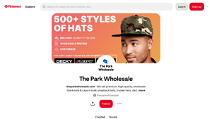 Pinterest - Premium Wholesale Hats & Caps