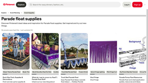 Pinterest - Parade Float Supplies