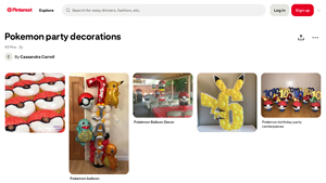 Pinterest - Pokemon Party Decorations