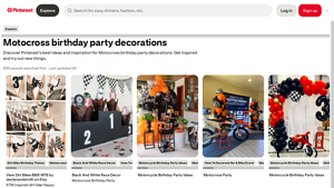 Pinterest - KTM Inspired Dirt Bike Party Supplies