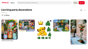 Pinterest - Lion King Party Decorations