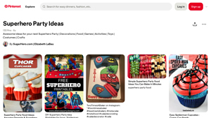 Pinterest - Superhero Party Ideas