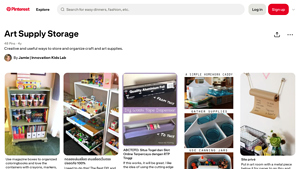 Pinterest - Craft Supply Organization