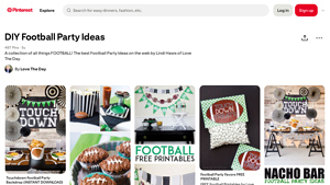 Love the Day - Football Party Printables