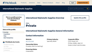 International Diplomatic Supplies - Specialty Retail Insights