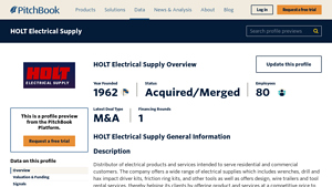 PitchBook - Electrical Supplies and Services