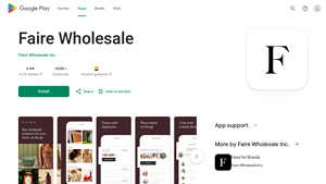 Faire Wholesale - Mobile Shopping App