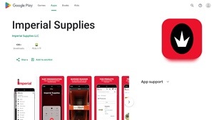 Imperial Supplies - Mobile App Features