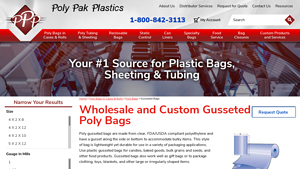 Polypak Plastics - Clear Polypropylene Gusseted Bags