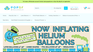 Pop SF Wholesale - Balloons & Concession Supplies