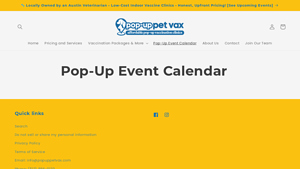 Pop-Up Event Calendar - Affordable Vaccine Clinics