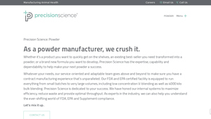Precision Science - Powder Manufacturing Solutions