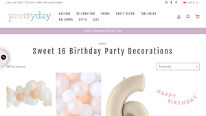 Pretty Day - Bow Glitter Banner