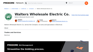 Walters Wholesale Electric - Bid Management Solutions