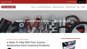 Pro Count West - Auto Parts Inventory & Warranty Reimbursement