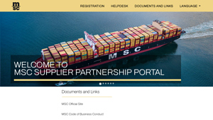 MSC - Supplier Partnership Portal