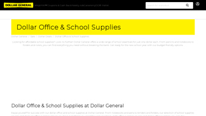 Dollar General - Affordable School and Office Supplies