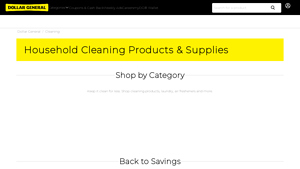 Dollar General - Cleaning Supplies
