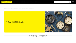 Dollar General - New Year's Eve Essentials