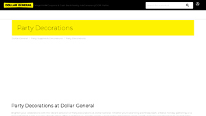 Dollar General - Party Decorations
